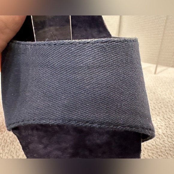 New Madden Girl Feliciti Navy Blue & Multicolor Wedge Sandals w Cork Bases~7.5 - Picture 14 of 14